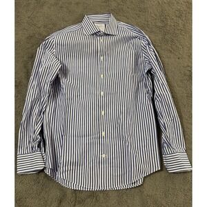 Charles Tyrwhitt Dress Shirt Mens 15 1/2 34 LOT OF 2 Slim Fit Blue White Striped